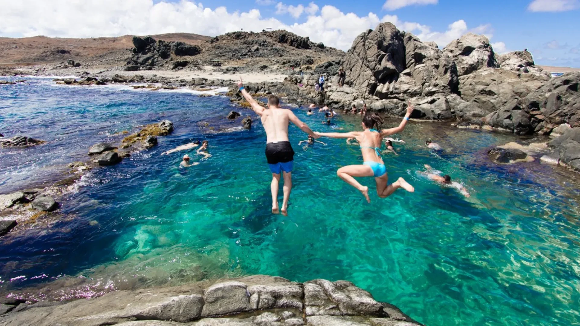 Natural Pool and Indian Caves Jeep Safari