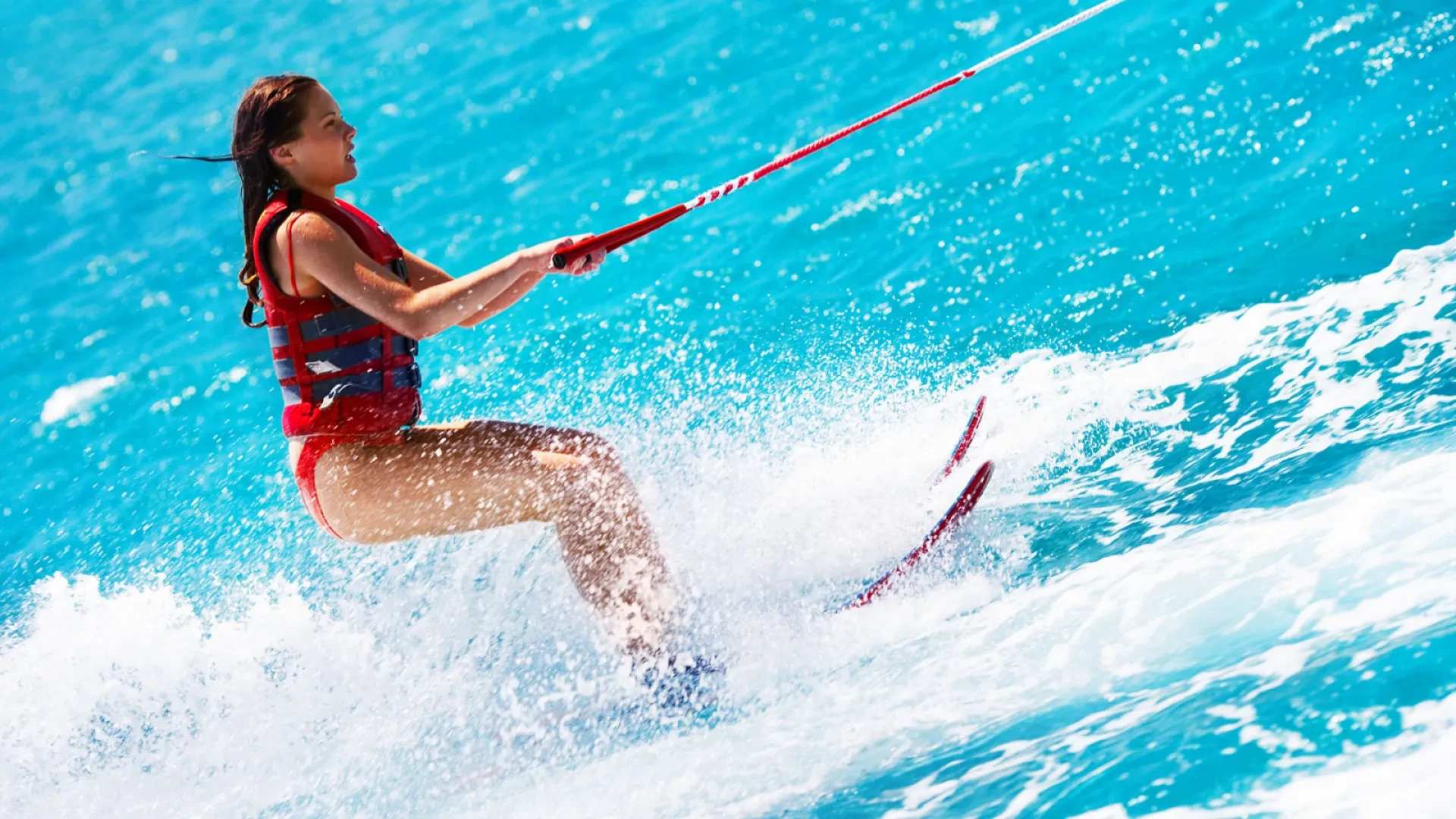Water Skiing in Palm Beach Aruba