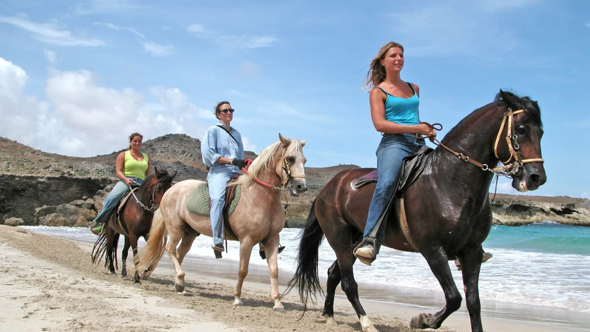 Horseback Riding in Aruba: Urirama Cove, Secluded Beach and North-East Coast