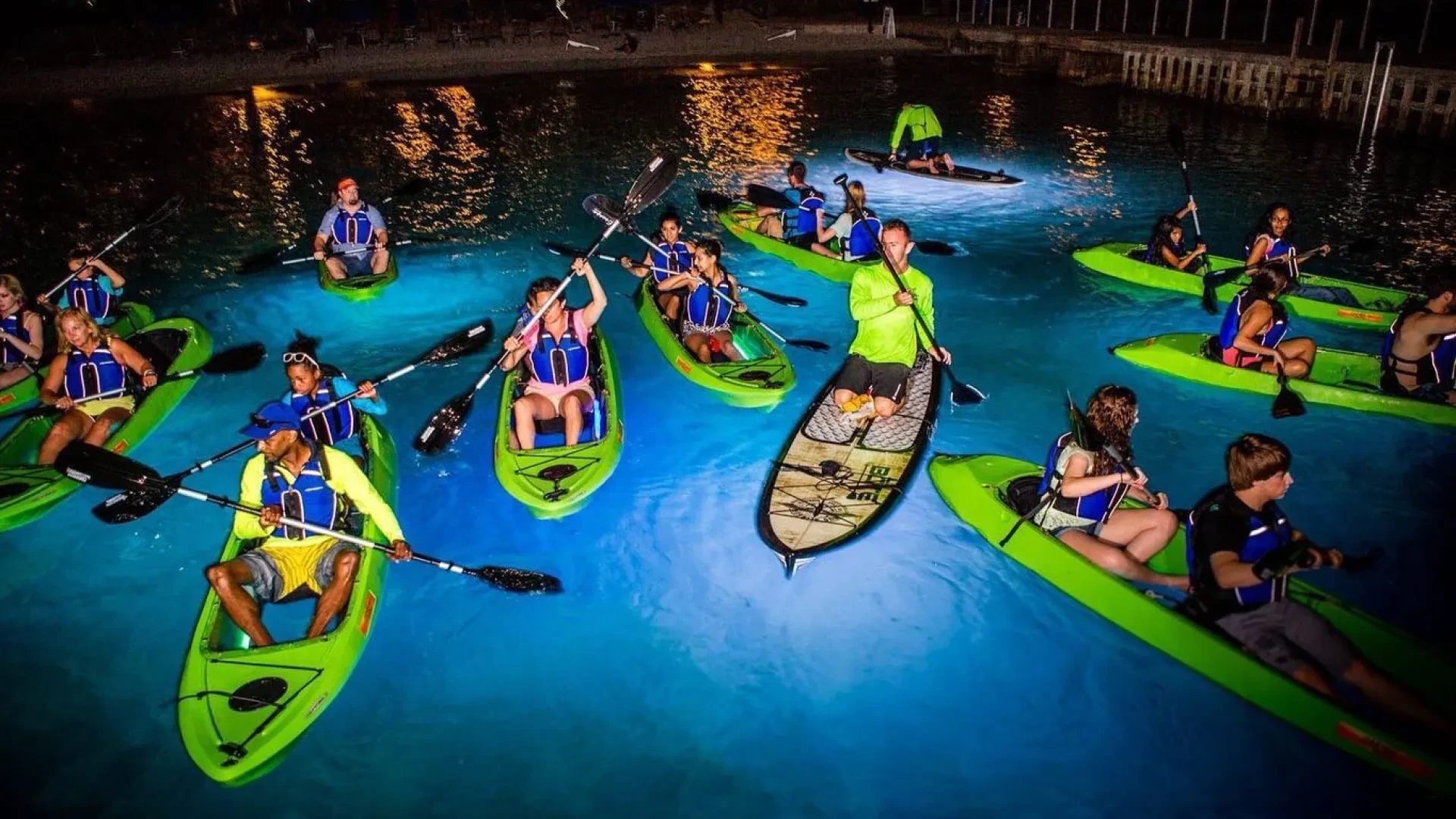 Night Paddle Board Tour in Puerto Rico