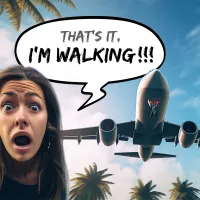 Woman at a dangerous Caribbean airport in 2025