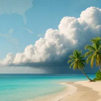 Safe Caribbean island outside of the hurricane belt in 2025